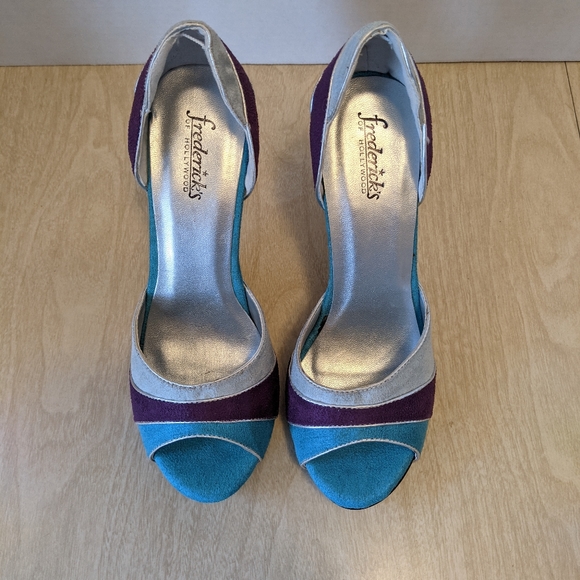 Fredrick's of Hollywood Colorblock Heels 8 - Picture 5 of 12